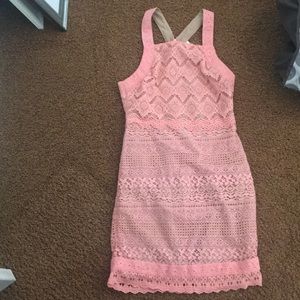 Coral pink eyelet dress never worn before